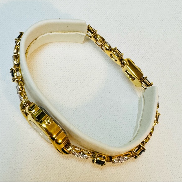 Vintage Avon Genuine Sapphire Mother Of Pearl Women\'s Gold Watch 2001 F735137/A main image 13